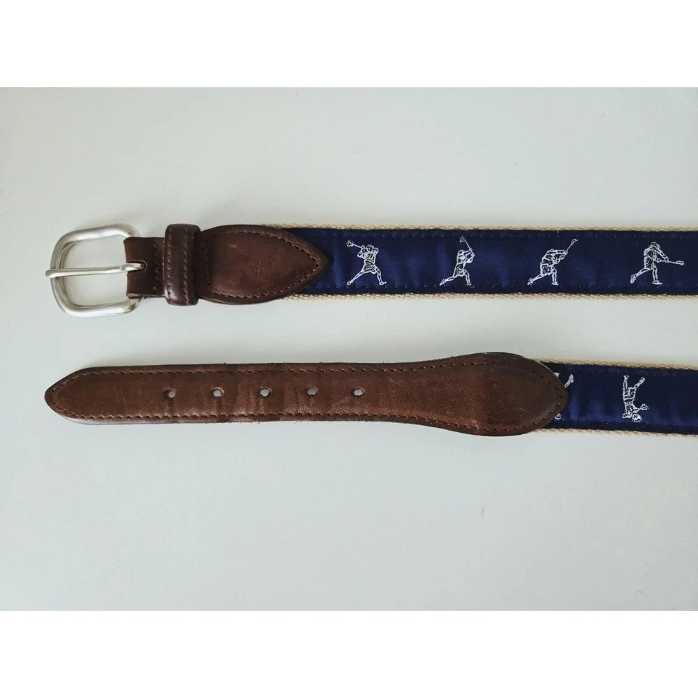 The Belted Cow Belt‎ - Made in Maine Lacrosse Brass Buckle Size 44